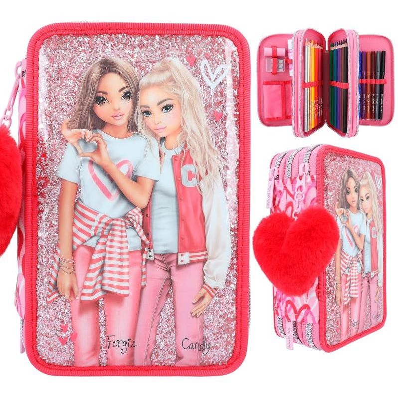 Depesche Top Model Triple One Love Fergie Candy Pencil Case Pink