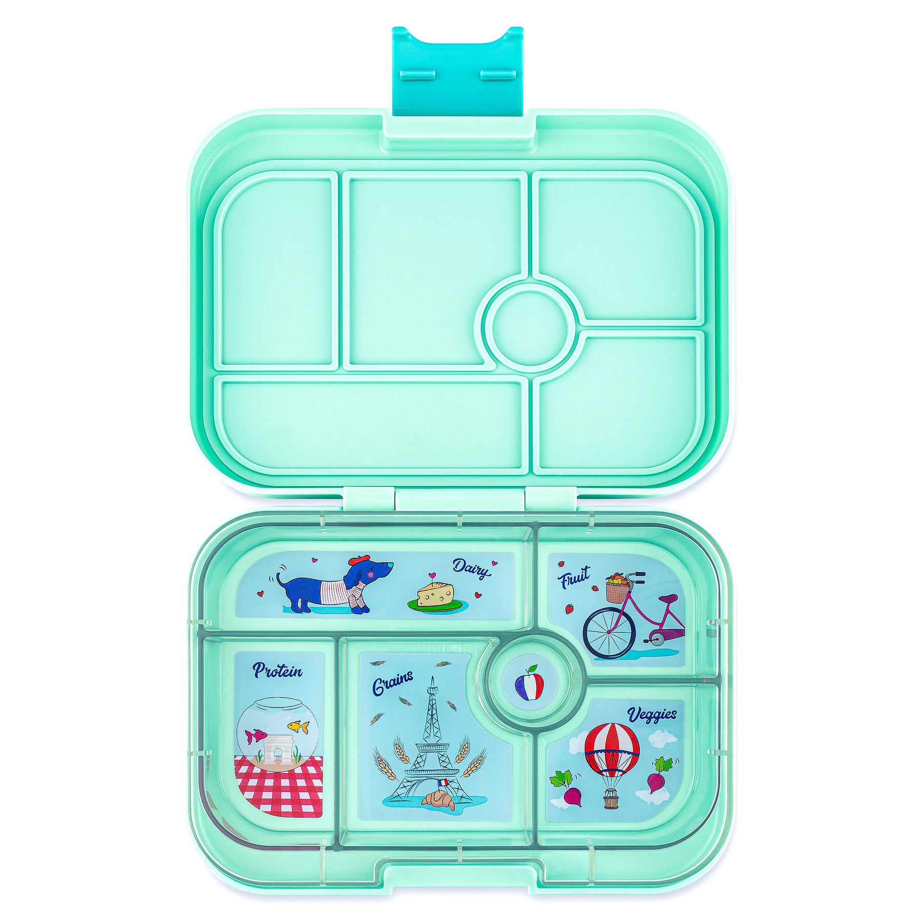  Yumbox Original - Leakproof 5-Compartment Bento Lunchbox for  Kids (2-7 Years), Easy-Open Latch, Optimal Portion Sizes & Dishwasher Safe  Tray (Hazy Gray) : Home & Kitchen