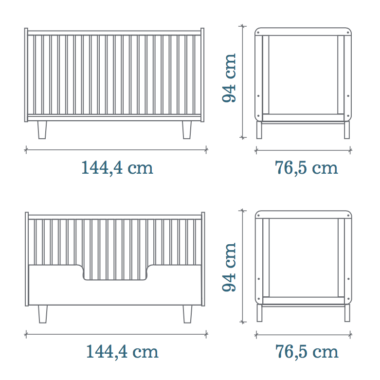 Oeuf rhea cheap crib conversion kit