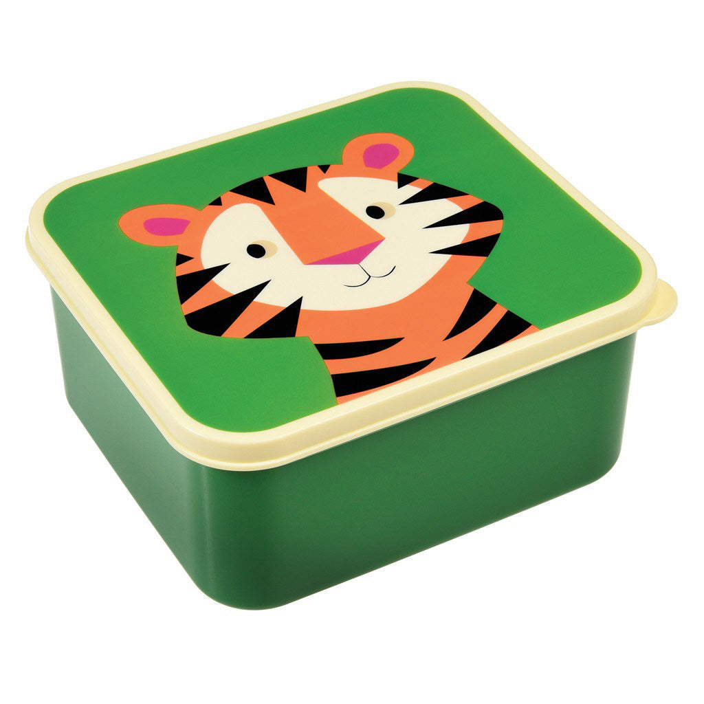 a Little Lovely Company - Lunch & snack box set - Jungle tiger - Little  Zebra