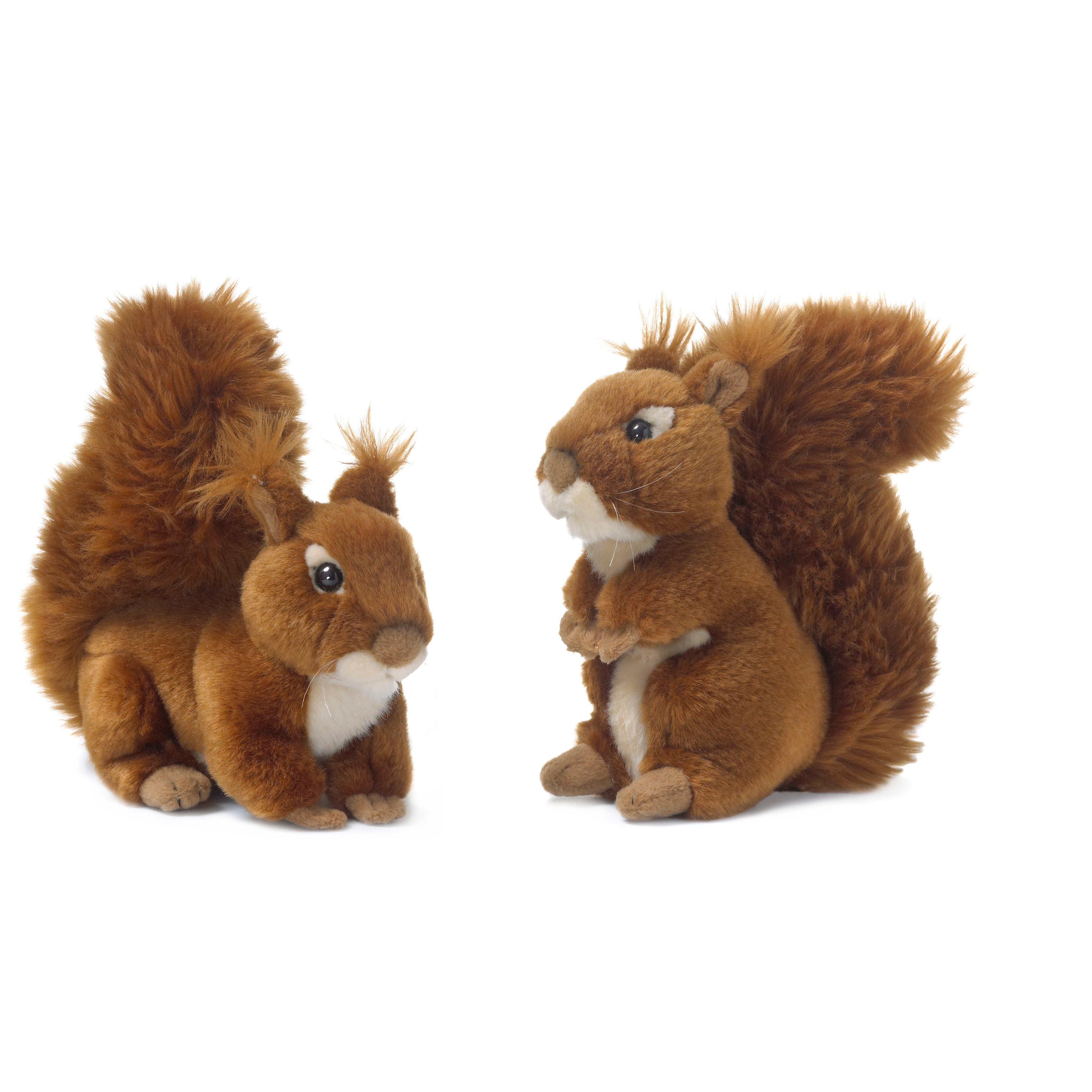 stuffed red squirrel