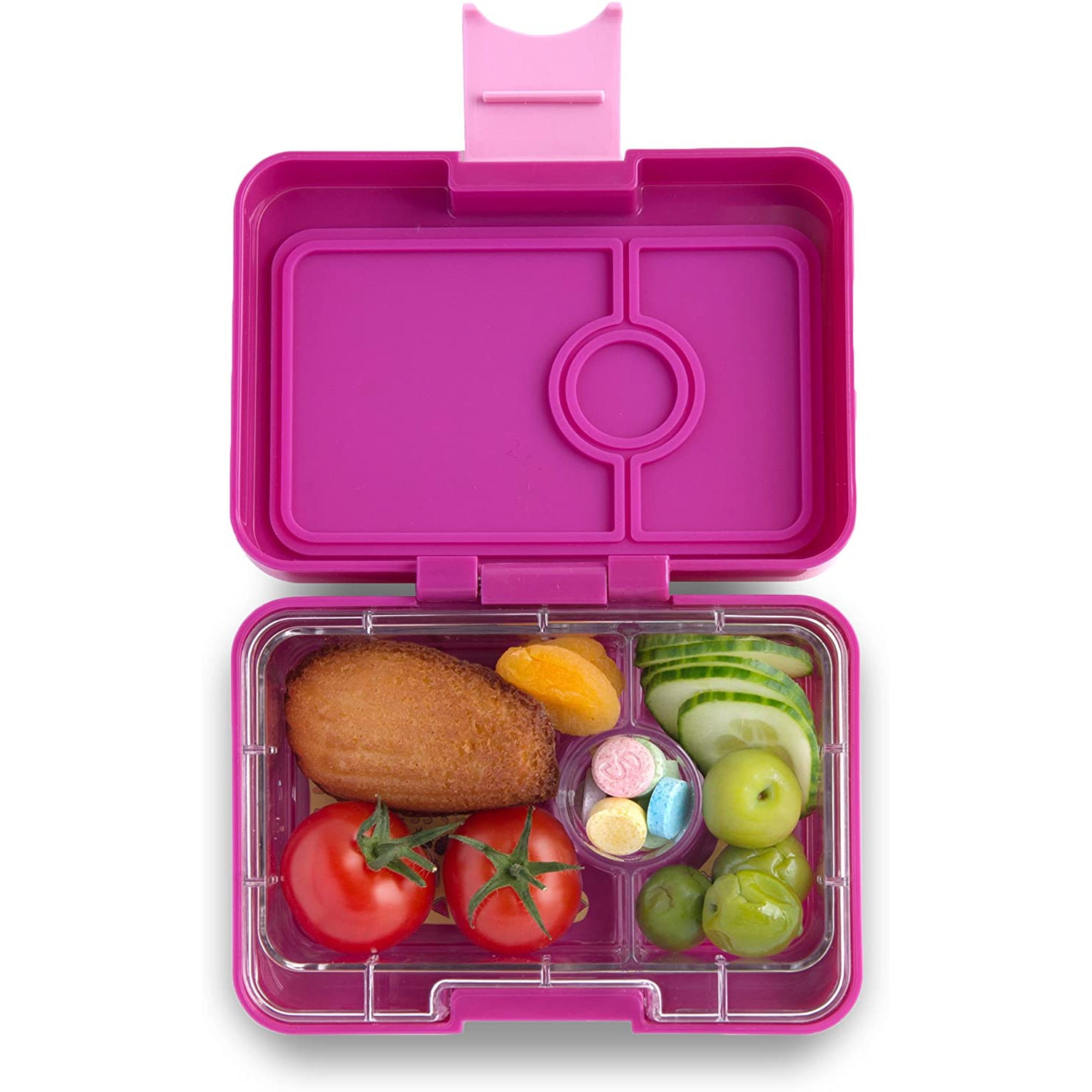 Mini Snack 3 sections Lunchbox Misty Aqua Rainbow