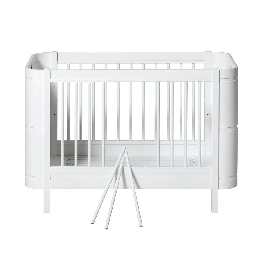 Oliver Furniture Wood Mini+ Cot Bed (Without Junior Conversion Kit) - White