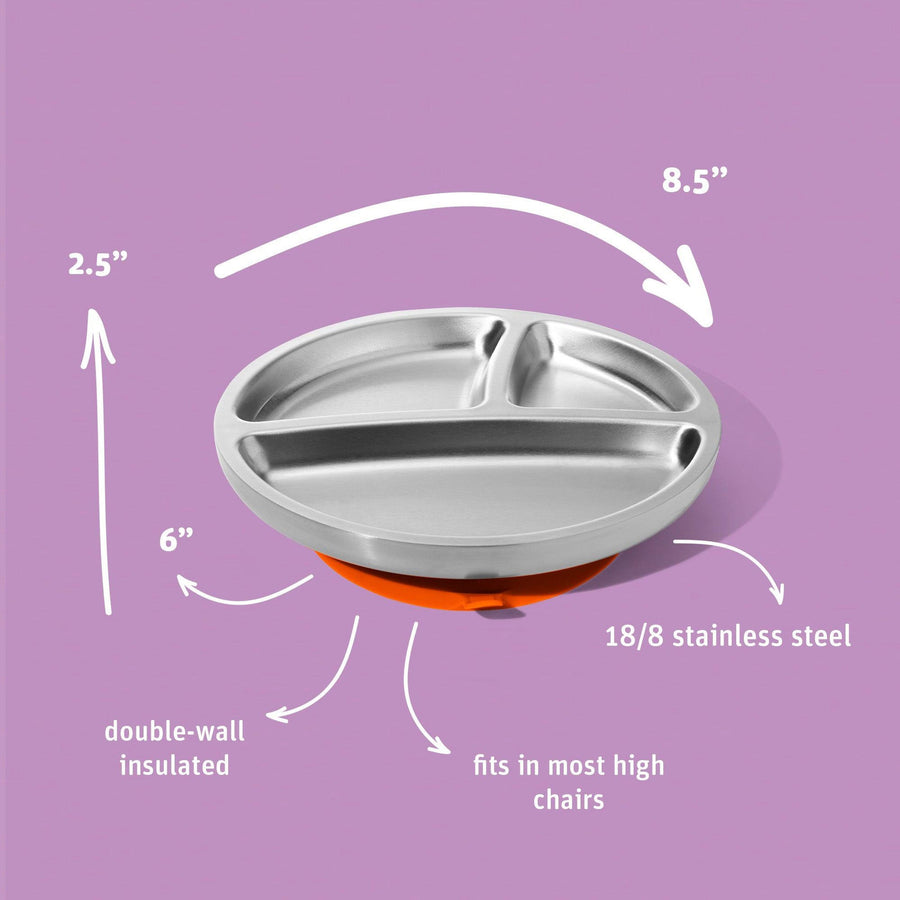 avanchy-stainless-steel-suction-toddler-plate-magenta-avan-ssbplm
