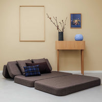 by KlipKlap KK 3 Fold Sofa - Deep Green W. Light Green (Pre-Order; Est. Delivery in 2-4 Weeks)