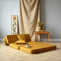 by KlipKlap KK 3 Fold Sofa - Deep Green W. Light Green (Pre-Order; Est. Delivery in 2-4 Weeks)