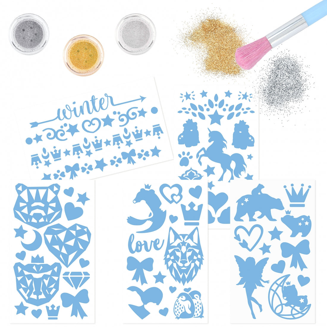 Depesche Topmodel Glitter Tattoo Set Iceworld