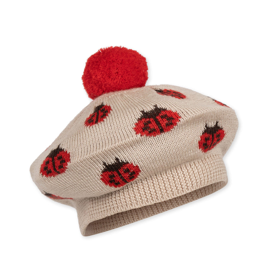 konges-sløjd-belou-knit-beret-ladybug-kong-w23ks6188-lb-12-18m