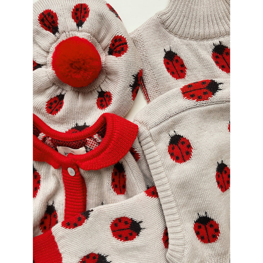 konges-sløjd-belou-knit-beret-ladybug-kong-w23ks6188-lb-12-18m