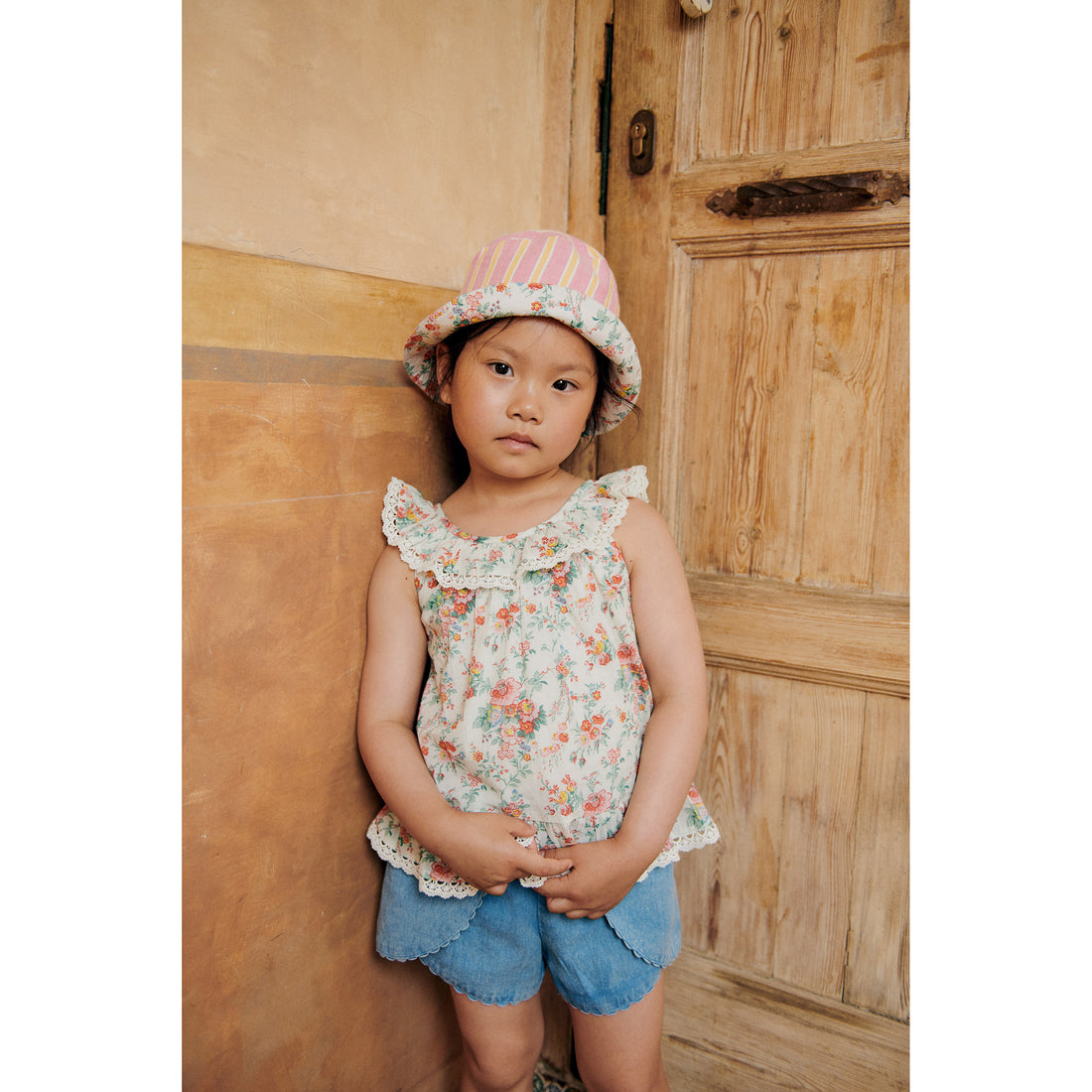 louise-misha-blouse-zelie-cotton-voile-cream-rosa-festa-mish-s25b0162-crf-24m