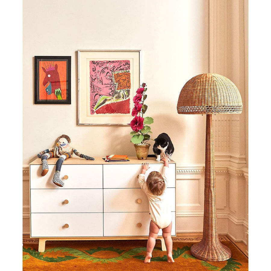 Oeuf 6 Drawer Dresser Birch - Classic Base (Pre-Order; Est. Delivery in 6-10 Weeks)