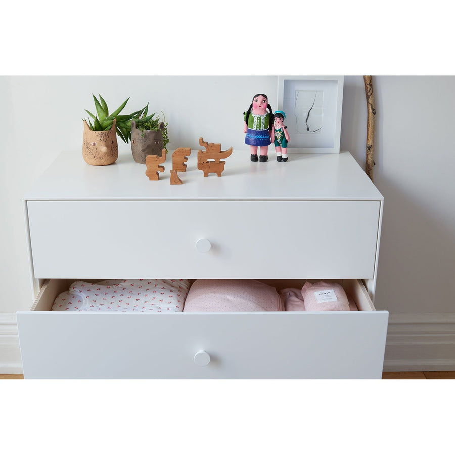 Oeuf 3 Drawer Dresser White - Sparrow Base