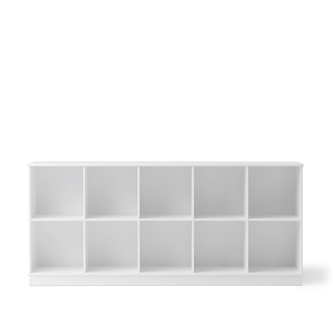 Oliver Furniture Wood Shelving Unit 5x2 Horizontal Shelf with Base