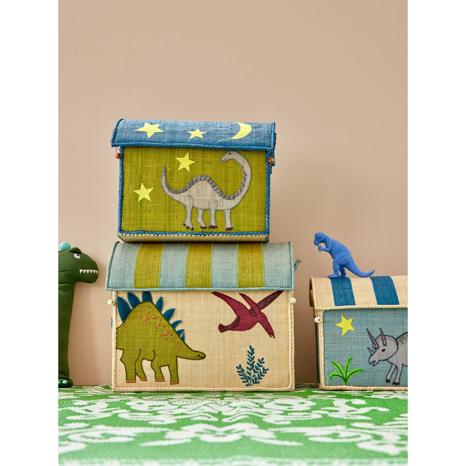 rice-dk-raffia-toy-baskets-with-dinosaur-theme-medium-rice-bshou-mndino