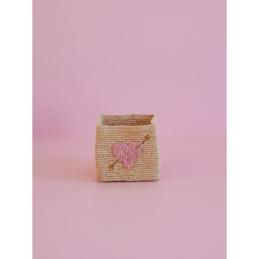 rice-dk-small-square-raffia-storage-basket-natural-pink-heart-embroidery-rice-bssto-2zheais