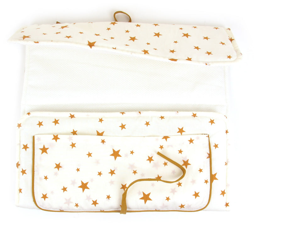 Nobodinoz Changing Pad Mustard Stars