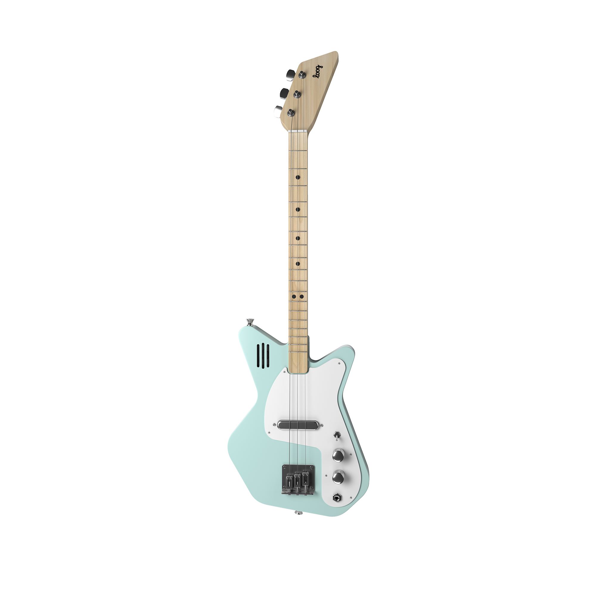 Loog Pro Electric with Built-In Amp Guitar Bundle with Bag, Strap and Wall Hanger (Includes FREE App, Flashcards & Chord Diagram)