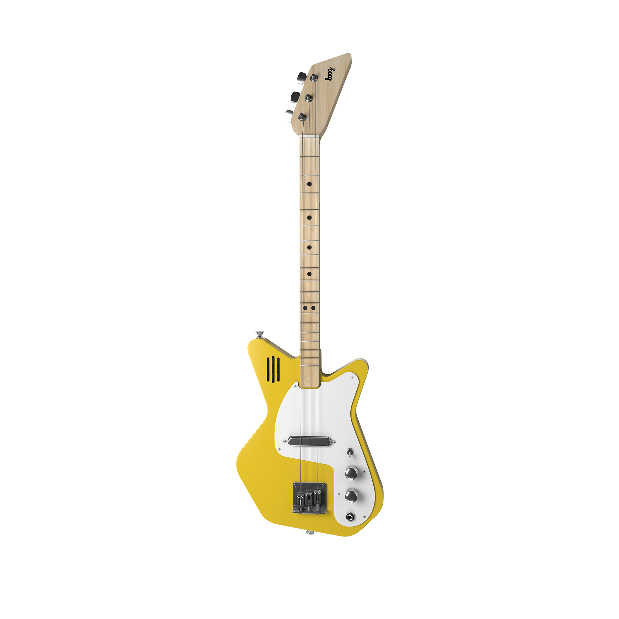 Loog Pro Electric with Built-In Amp Guitar Bundle with Bag, Strap and Stand (Includes FREE App, Flashcards & Chord Diagram)