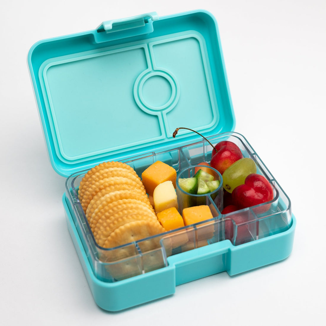 YUMBOX SNACK 3 SECTIONS MISTY AQUA