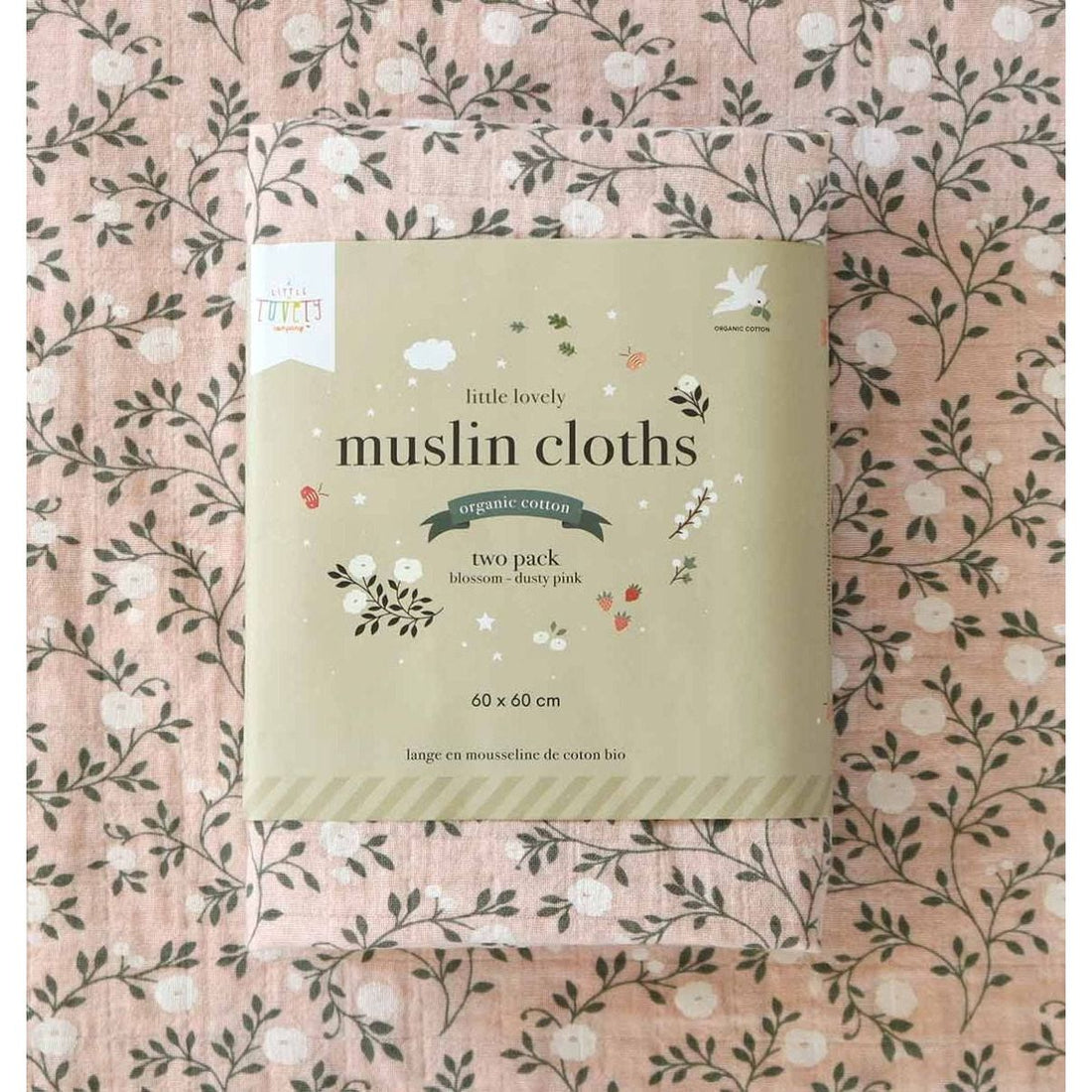 Muslin cloth XL: little flowers