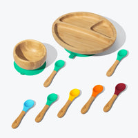 avanchy-rainbow-toddler-collections-baby-divided-plate-bowl-7-spoons-green-avan-rbcg5-58169- (1)