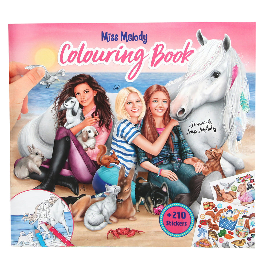 Depesche Miss Melody Colouring Book with Animal Petit Bazaar