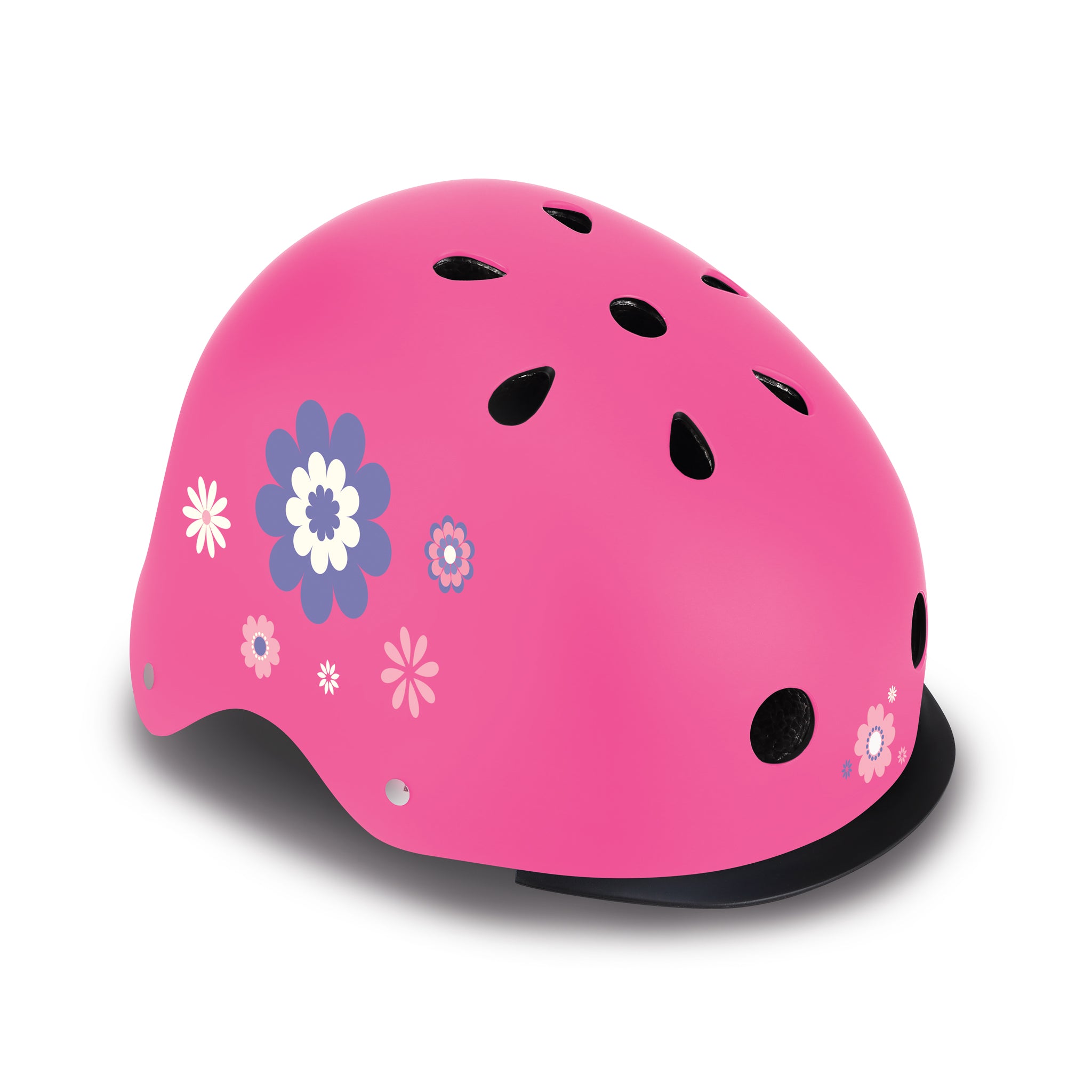 Globber Helmet Elite Lights XS-S (48-53cm) - Deep Pink Flowers