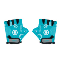 Globber Toddler Gloves - Teal Shapes