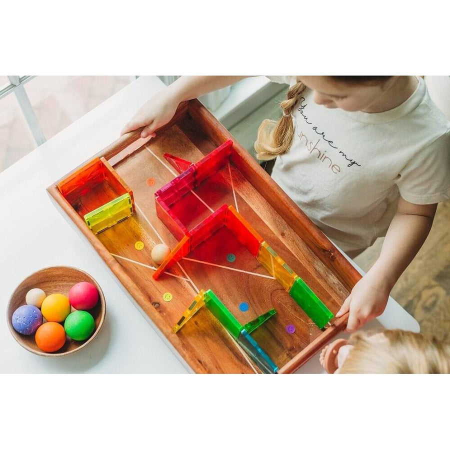 MAGNA-TILES Tiles Clear Colors 32-Piece Set