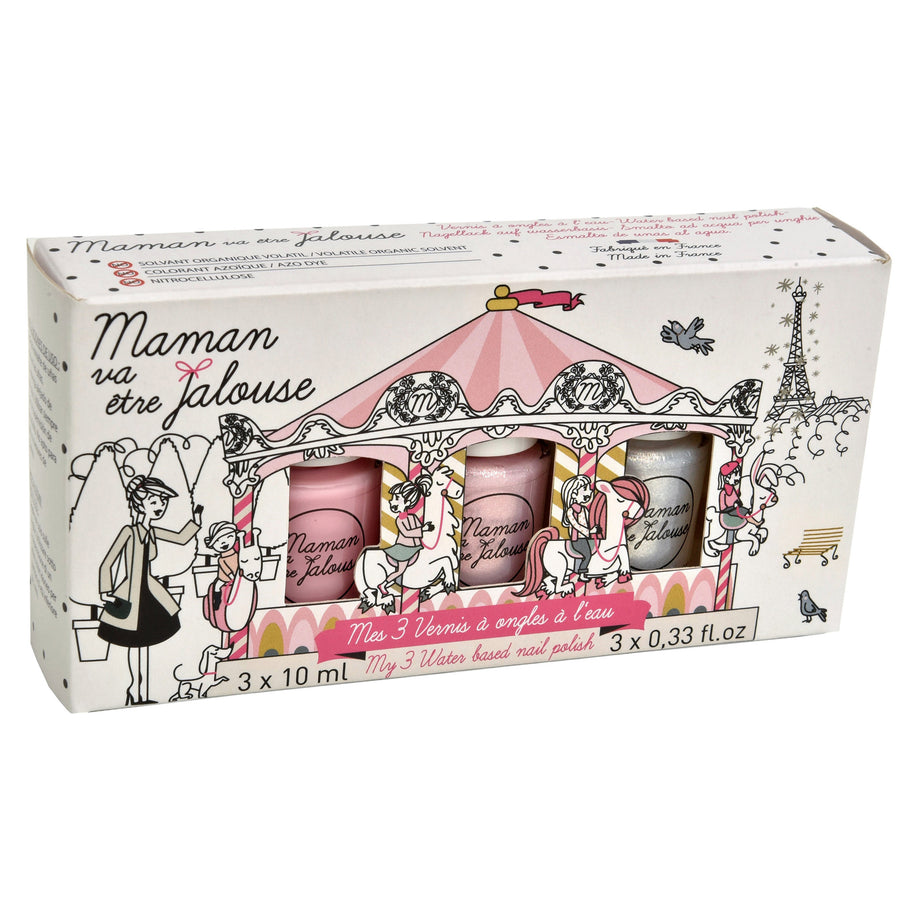 Maman va être Jalouse Bundle 3 Nail Polish Carousel