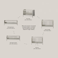 Oliver Furniture Seaside Lille+ Basic Cot (Pre-Order; Est. Delivery in 6-10 Weeks)