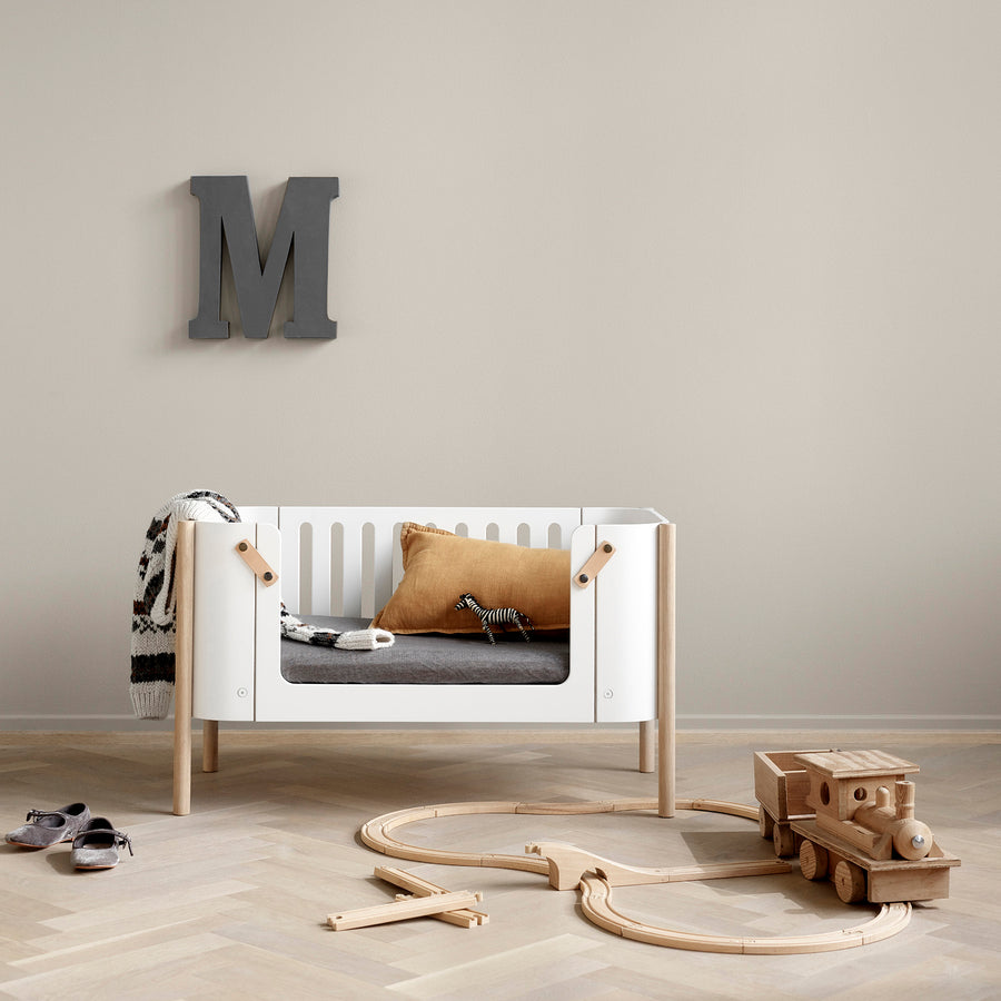 Oliver Furniture Wood Bench White/Oak (Pre-Order; Est. Delivery in 6-10 Weeks)