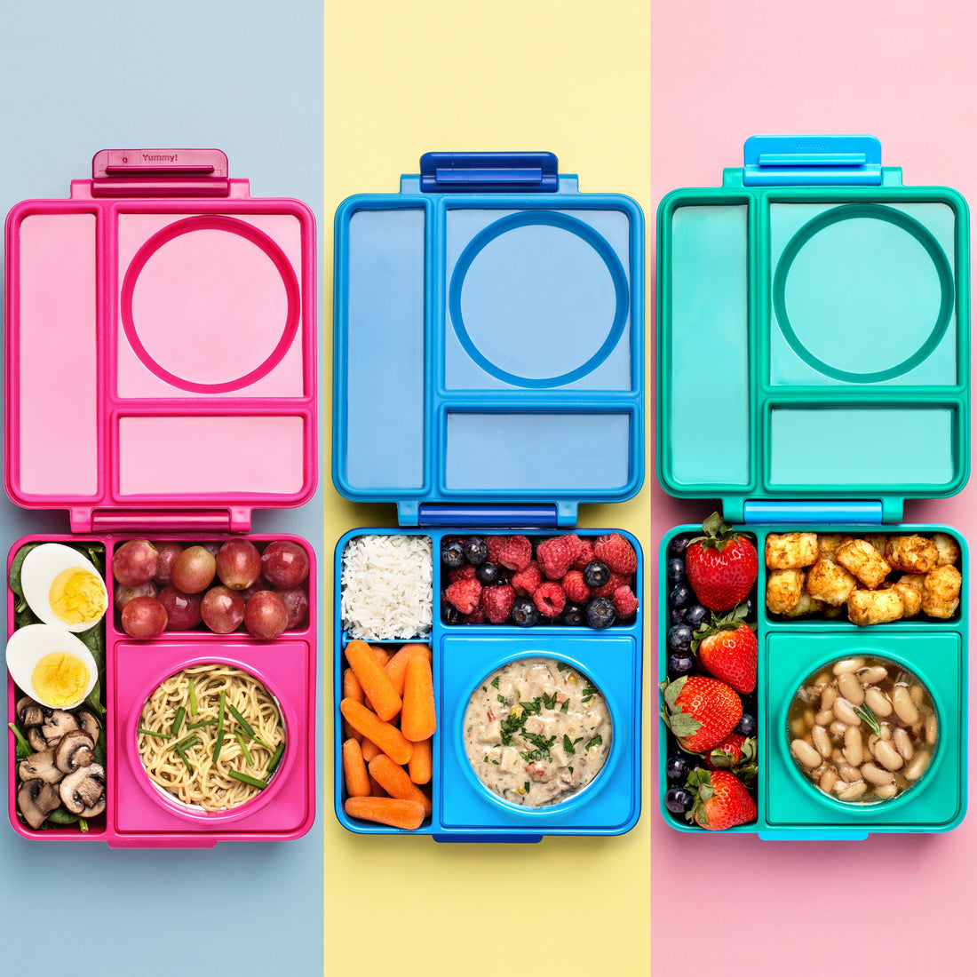 OmieBox Green Meadow Hot + Cold Bento for Kids – Mini Mint