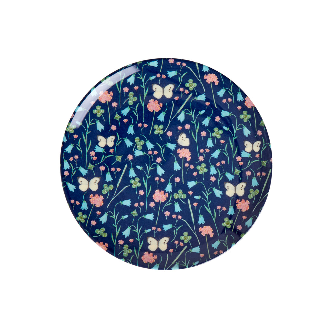 rice-dk-melamine-dessert-plate-with-sweet-butterfly-print-midnight-blue-rice-melcp-abumb-