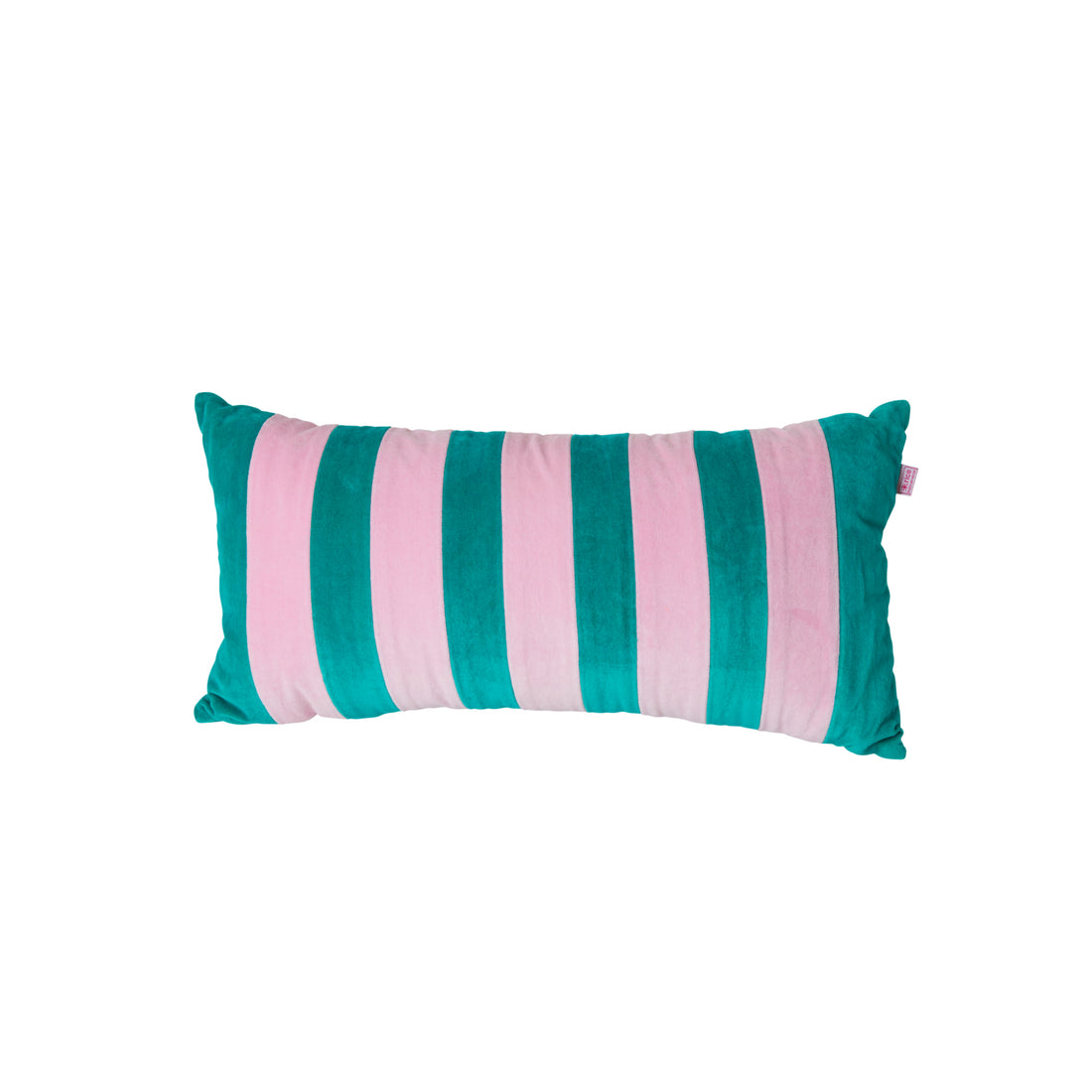 rice-dk-velvet-rectangular-pillow-with-green-and-pink-stripes-medium-rice-csrec-mstrgi-