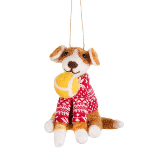 rjb-stone-dog-with-ball-felt-decoration-rjbs-hobxm133-