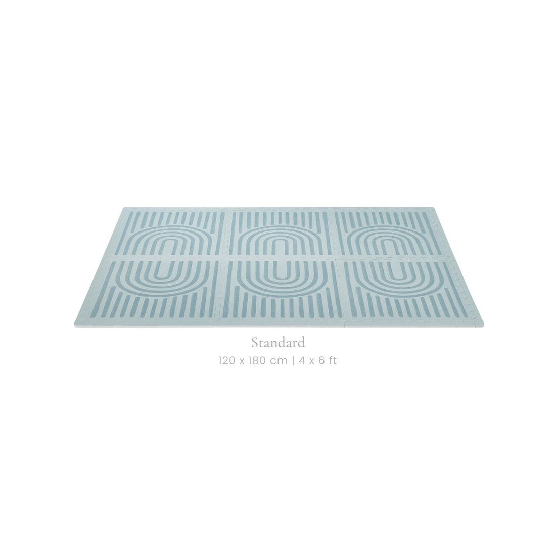 Toddlekind Prettier Puzzle Playmat Linear Mineral 120x180cm - 6 Tiles & 12 Edging Borders