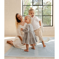 Toddlekind Prettier Puzzle Playmat Linear Mineral 120x180cm - 6 Tiles & 12 Edging Borders