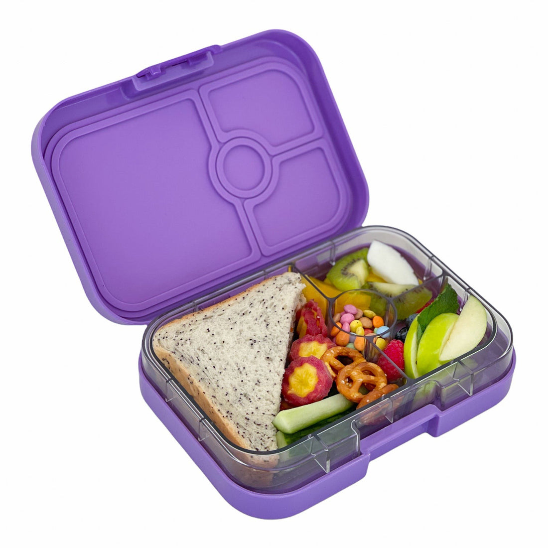 Yumbox Panino 4 Compartment Lunchbox in Tropical Aqua Panther